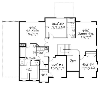 The Merlin upper floor plan